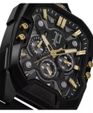 Side profile highlighting the 15mm thick tonneau case and domed mineral glass.