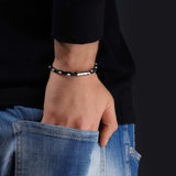 Police Fuze Men’s Braided Bracelet – Available at Blue Salon Qatar
