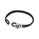 Police Infiniti Braided Leather Bracelet Side View – Blue Salon Qatar