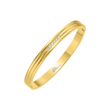 Police Lavaliere Women’s Gold Crystal Bangle – Linear Pattern Bracelet