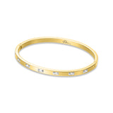 olice Lavaliere PEJLG0007101 Women’s Gold Crystalized Bangle – Elegant Crystal-Accented Bracelet Available Online in Qatar & GCC