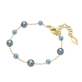 Police Opaline Greyish Pearl Gold Bracelet – Close-Up Detail of Elegant Pearl Design