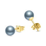 Police Opaline Gold Pearl Earrings Side View – Shop Online at Blue Salon Qatar