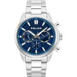 Police Rangy Gents Blue Dial Stainless Steel Silver Watch