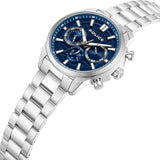 Police Rangy Gents Blue Dial Stainless Steel Silver Watch