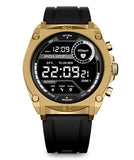 Police My Avatar Gents 45MM Black Smart Watch With Silicone Strap