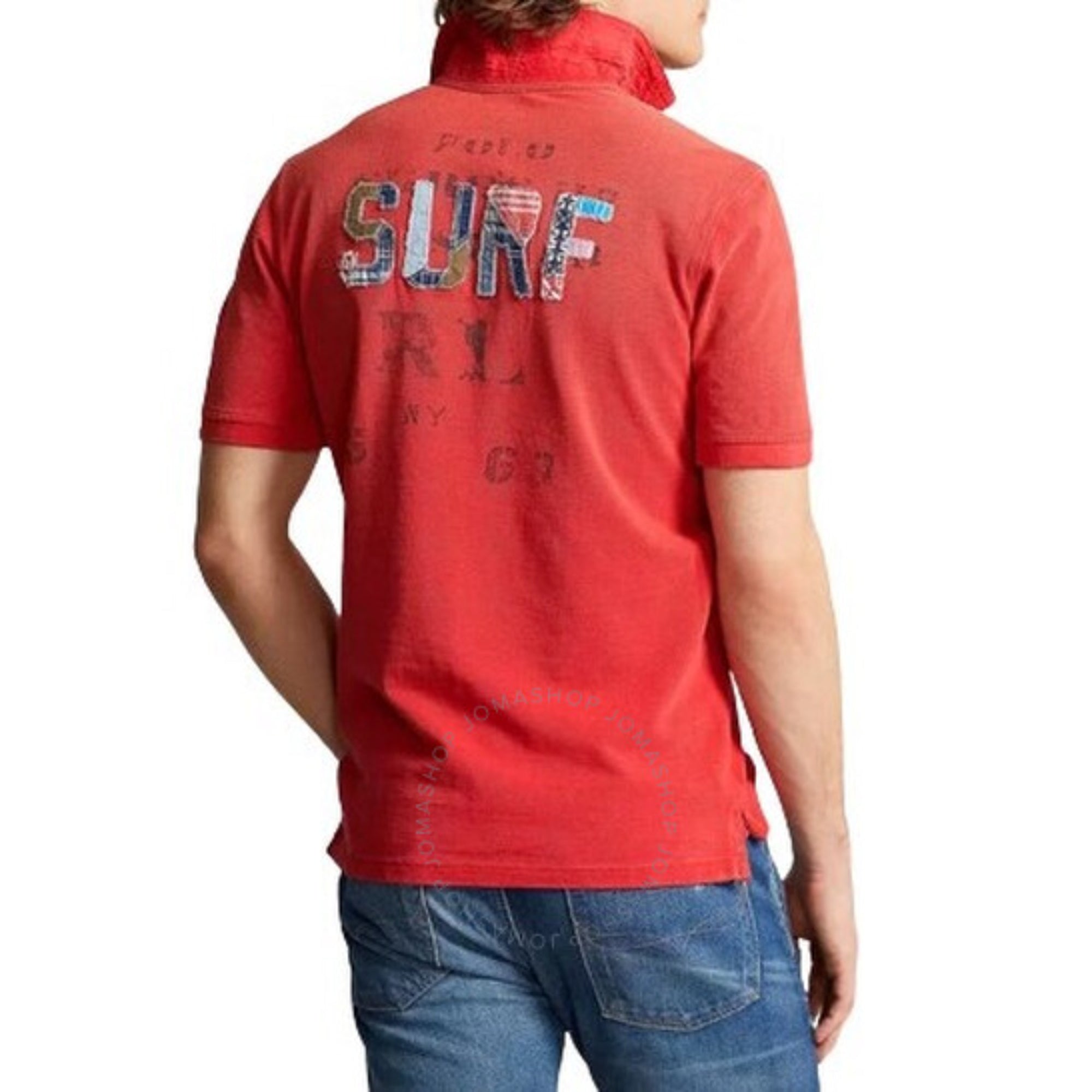 Polo Ralph Lauren Men's Classic Fit Red Polo T-shirt – Blue Salon