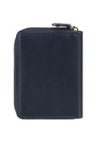 Samsonite Attack 2 SLG Men's Zip Around Navy Leather Wallet