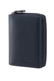 Samsonite Attack 2 SLG Men's Zip Around Navy Leather Wallet