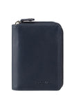 Samsonite Attack 2 SLG Men's Zip Around Navy Leather Wallet
