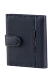 Samsonite ELUXE SLG Men's Navy Leather Wallet with Tap Closure