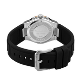 Saint Honore Haussman  Men's White Dial Blacl Black Silicon Strap Watch