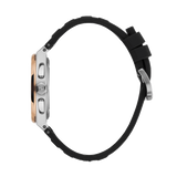 Saint Honore Haussman  Men's White Dial Blacl Black Silicon Strap Watch