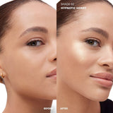 A warm, golden, luminous highlighter in the shade Hypnotic Honey.