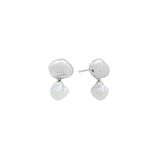 Shashi Silver Pearl Drop Earring Gold/Silver