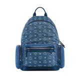 MCM Stark Backpack in Monogram Denim Jacquard