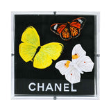Stephen Wilson Studio Chanel Petite Butterfly Swarm Luxury Embroidered Artwork 5×5 in In