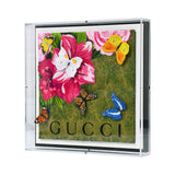 Stephen Wilson Floral Corner 12x12" Embroidered Wall Art – Available Online in Qatar & GCC