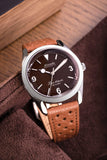 Nivada Grenchen Super Antarctic 3.6.9 Brown No Vintage Effect - White Luminous Men's Automatic Watch