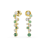 Swarovski Constella Drop Earrings in Green and Gold-Tone – Available Online in Qatar & GCC