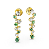 Swarovski Constella Drop Earrings in Green and Gold-Tone – Available Online in Qatar & GCC
