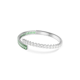 Swarovski Matrix Bangle in Green Rhodium Plating – Available Online in Qatar & GCC