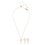 Swarovski Mesmera Pear and Round Cut Jewelry Set in Rose Gold – Available Online in Qatar & GCC