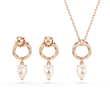 Swarovski Mesmera Pear and Round Cut Jewelry Set in Rose Gold – Available Online in Qatar & GCC