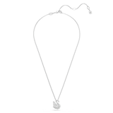 Swarovski Swan Necklace Pendant with Mixed-Cut Crystals in Rhodium – Shop Now Online in Qatar & GCC