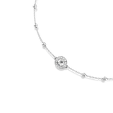 Swarovski Una Angelic Double-Sided Round Cut Necklace in Rhodium – Shop Online in Qatar & GCC