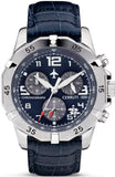Cerruti 1881 Manciano Gents Blue Dial Blue leather Strap Watch