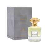 Touch of Oud Salwan 80ml perfume bottle standing next to its debossed grey presentation box, ready for purchase on the Blue Salon Online store.