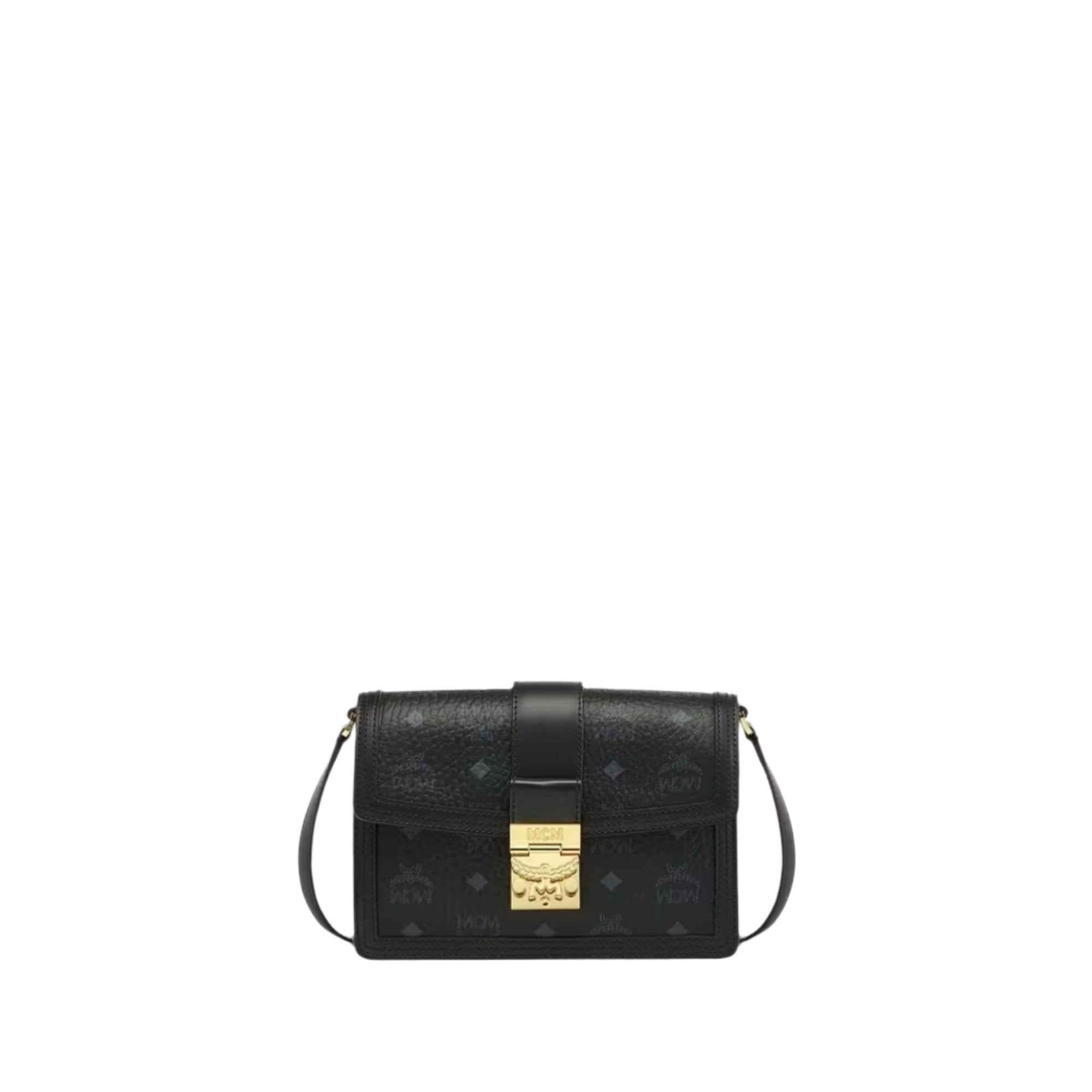 MCM Women's Tracy Shoulder Bag in Visetos – Blue Salon