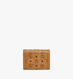 محفظة MCM Visetos Cognac مصنوعة من قماش Monogram وجلد نابا