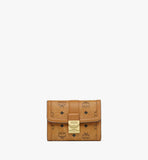 محفظة MCM Visetos Cognac مصنوعة من قماش Monogram وجلد نابا