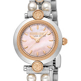 Roberto Cavalli by Franck Muller Ladies Mother-of-Pearl Dial and Pearl Bracelet Watch
