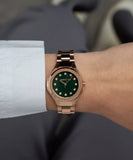 Cerruti 1881 Lucardo Women's Green Dial Rose Gold Tone Watch CIWLG0086401