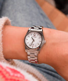 Emporio Armani Federica Ladies MOP Dial Stainless Steel Watch