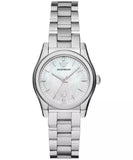 Emporio Armani Federica Ladies MOP Dial Stainless Steel Watch