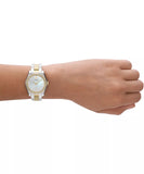 Emporio Armani Federica Women's MOP Dial Silver–Gold Watch