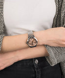 Festina Boyfriend Ladies Pink Dial Stainless Steel Watch