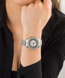 Michael Kors Harlowe Ladies Silver Dial Silver Stainless Steel Watch