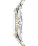 Michael Kors Harlowe Ladies Silver Dial Silver–Gold Stainless Steel Watch