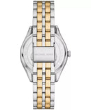 Michael Kors Harlowe Ladies Silver Dial Silver–Gold Stainless Steel Watch
