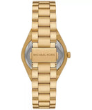 Michael Kors Lennox Ladies Three-Hand Gold-Tone Stainless Steel Watch