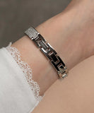 Michael Kors MK Empire Ladies Silver-Tone Bangle Watch