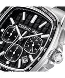 Cerruti 1881 Casale Men's Chronograph Watch with Black Silicone Strap