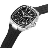 Cerruti 1881 Casale Men's Chronograph Watch with Black Silicone Strap