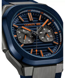 Cerruti 1881 Leadri Men's Blue Dial Blue Silicon Strap Watch CIWGQ0073503
