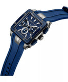 Cerruti 1881 Odissea Master Dual time Men's Blue Dial Blue Silicon Strap Watch CIWGH0084802